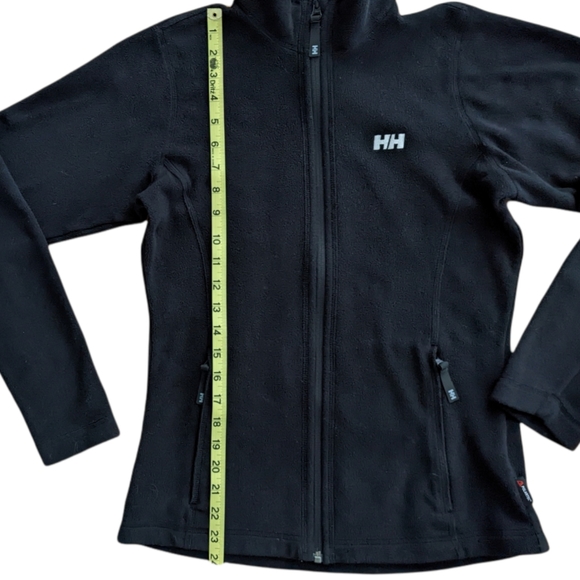 Helly Hansen Full Zip Black Fleece Sweatshirt Medium - Picture 10 of 12